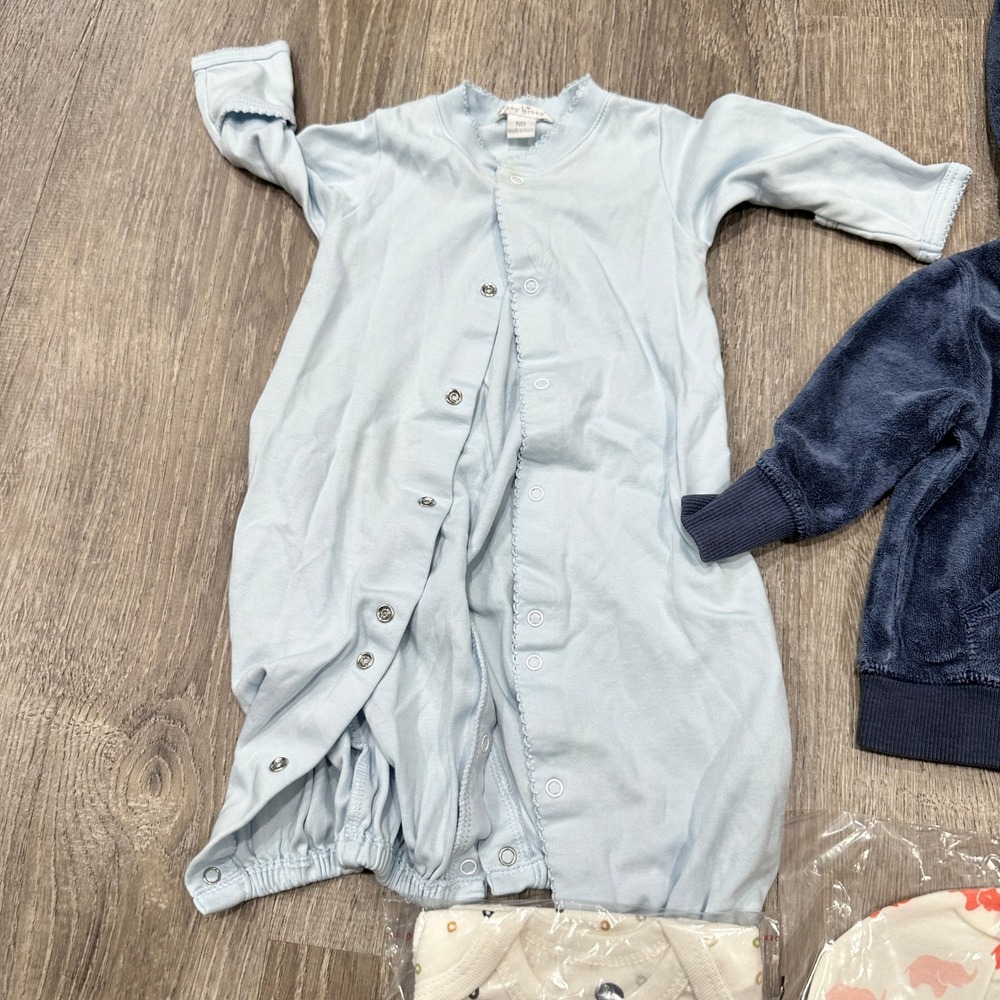 Baby Boy Clothes Bundle Kissy Kissy Carter's Monica + Andy NB-3M 5pc Set - Picture 3 of 11